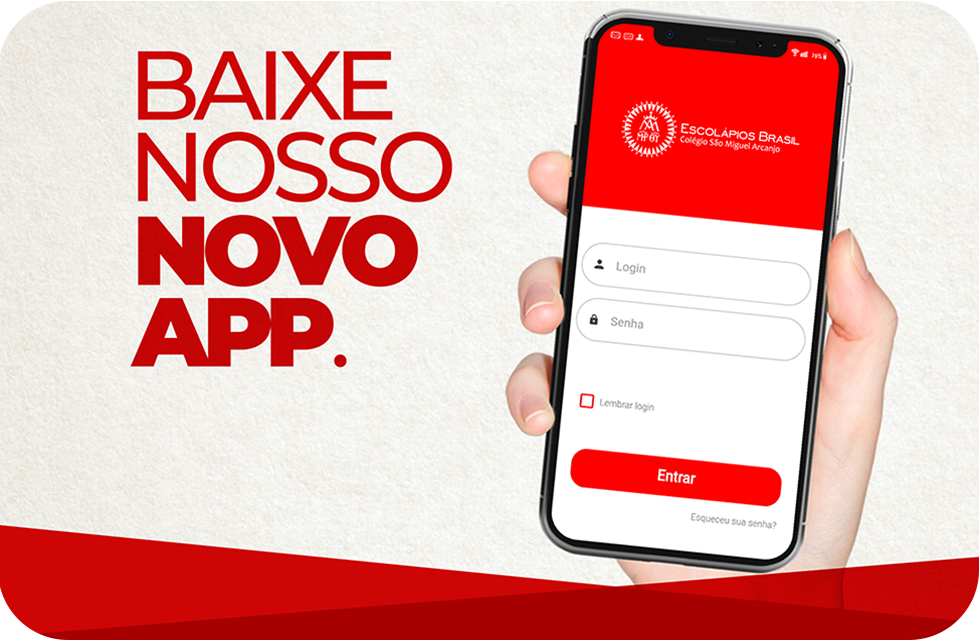 Chegou o NOVO APP do Colégio São Miguel BH